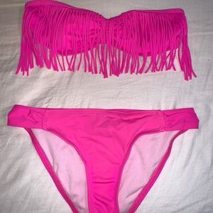 Guess Fringe Pink Bikini